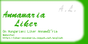 annamaria liker business card